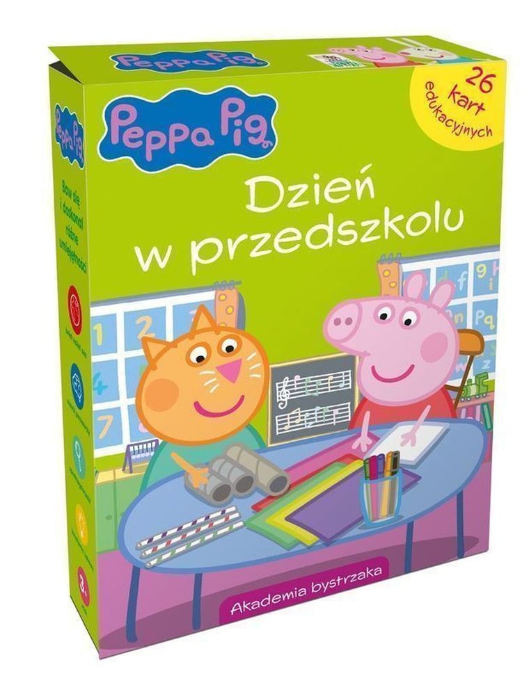 Świnka Peppa. Dzień w przedszkolu. Akademia bystrzaka