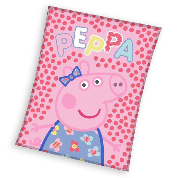 Świnka Peppa, koc, rozmiar 130-160 cm