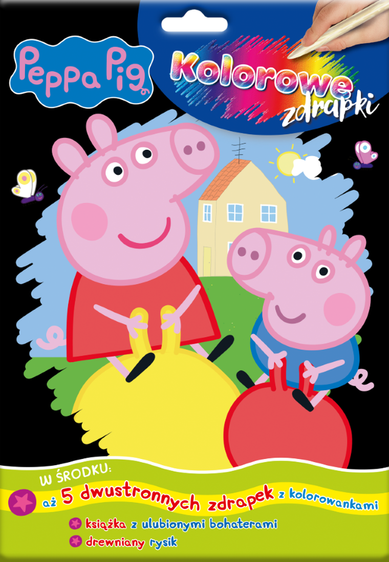 Świnka Peppa.. Kolorowe zdrapki