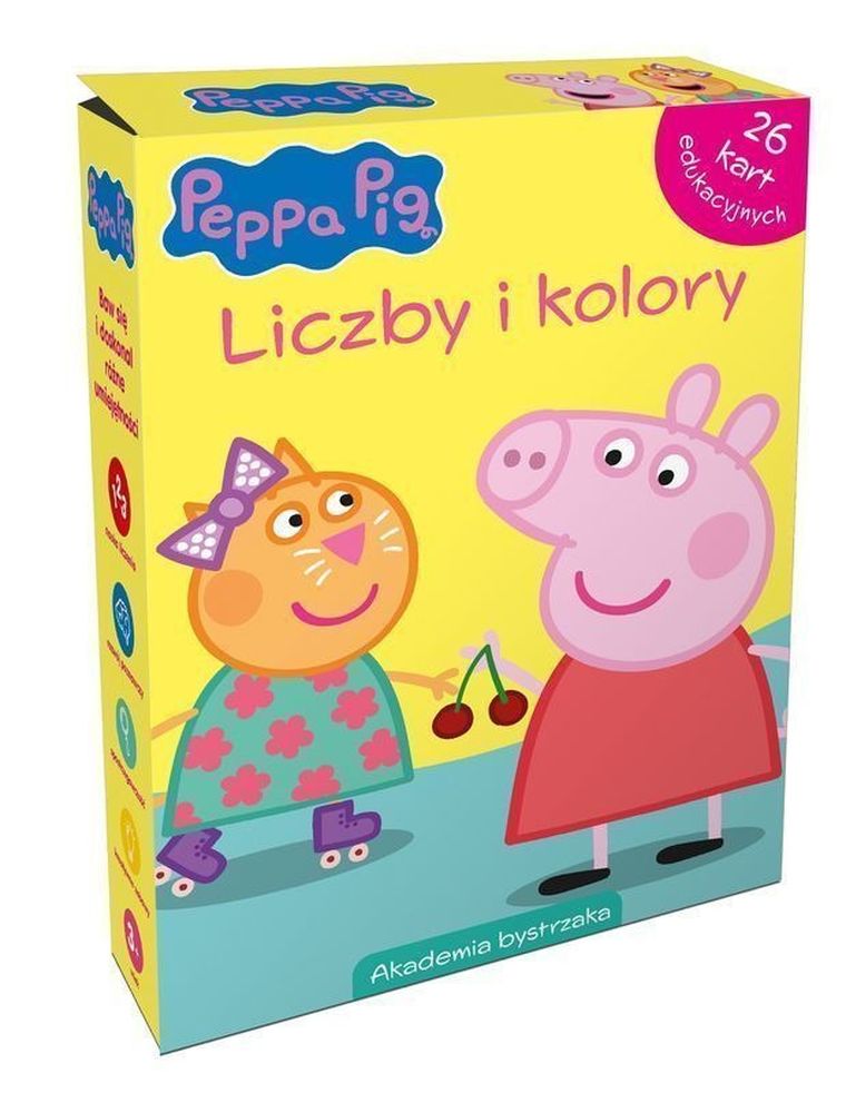 Świnka Peppa. Liczby i kolory. Akademia bystrzaka