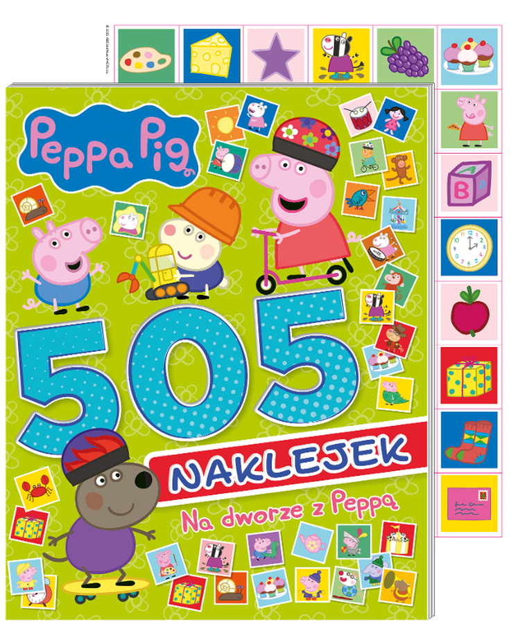 Świnka Peppa. Na dworze z Peppą. 505 naklejek