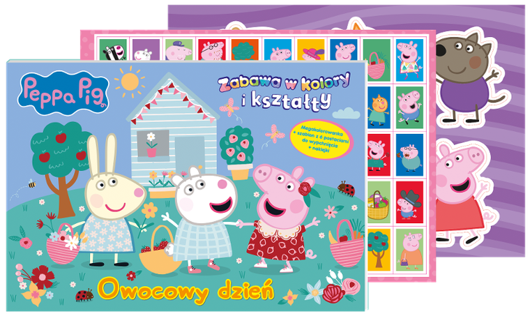 Świnka Peppa. Owocowy dzień. Zabawa w kolory i kształty