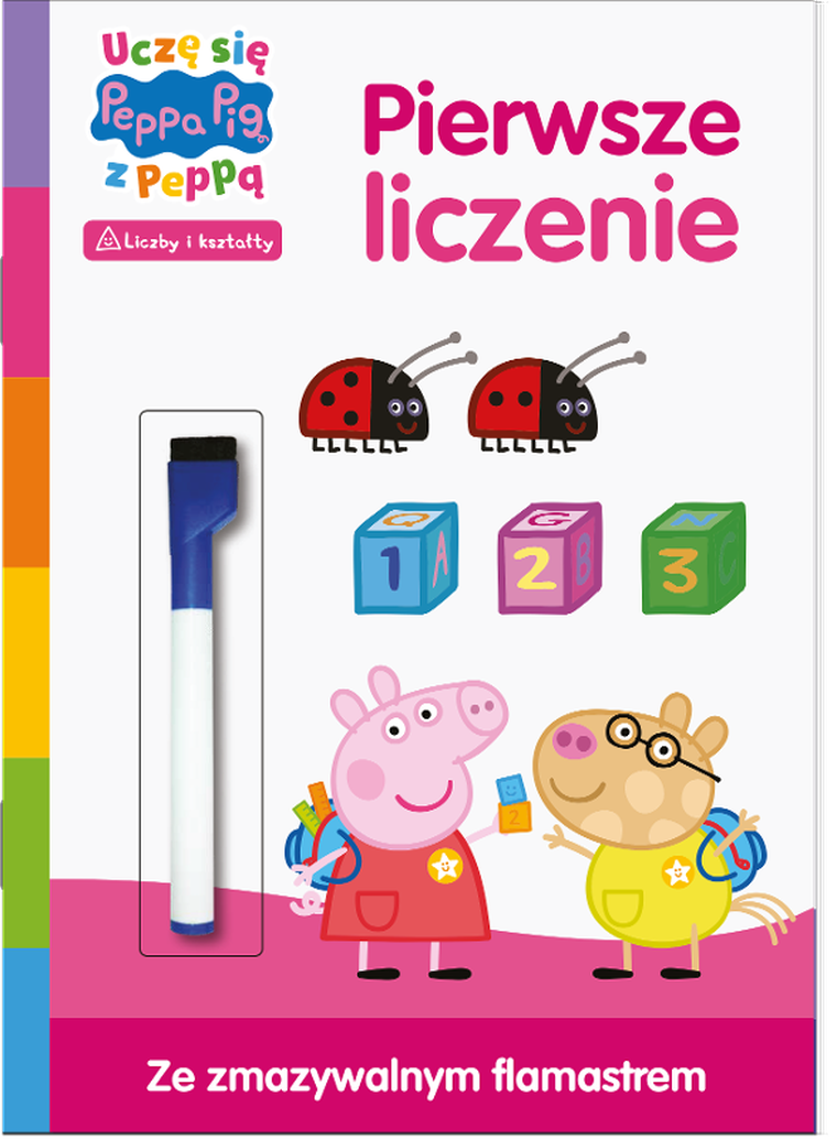 Świnka Peppa. Pierwsze liczenie. Zadania do ścierania