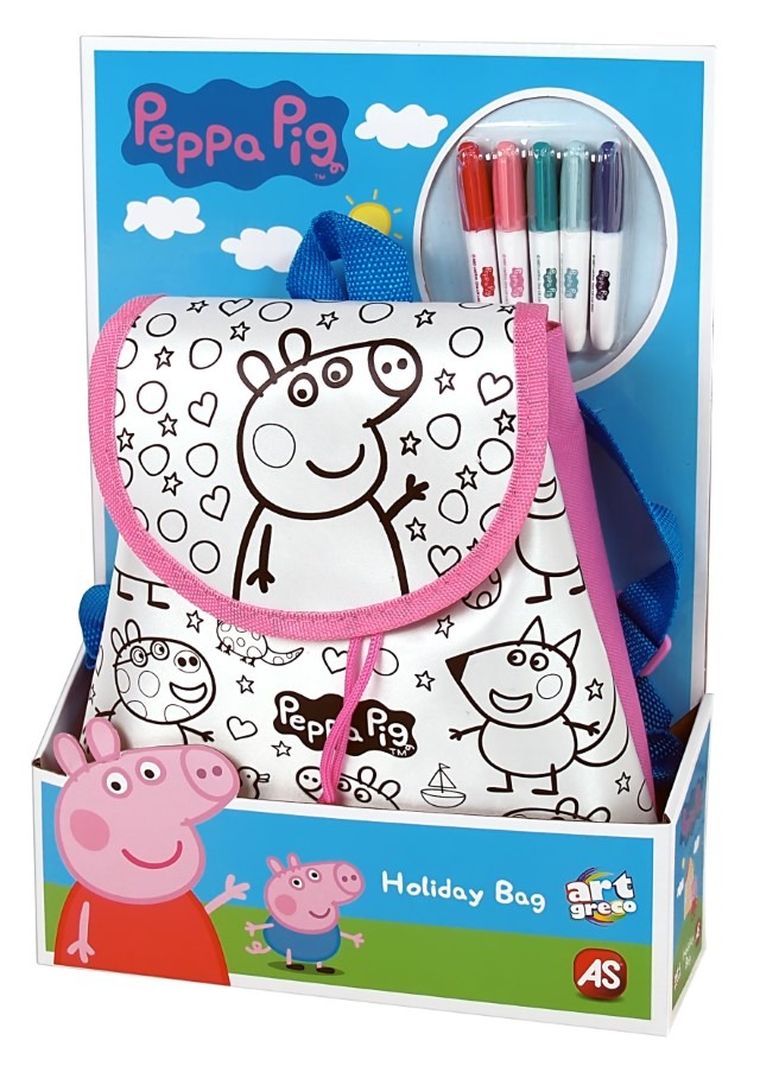 Świnka Peppa, plecak do malowania z akcesoriami
