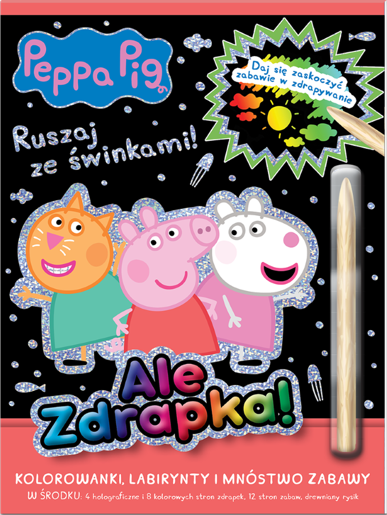 Świnka Peppa. Ruszaj ze świnkami. Ale zdrapka!