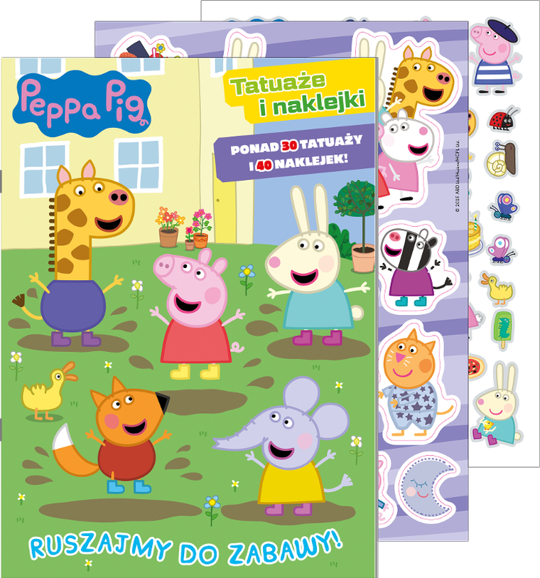 Świnka Peppa. Ruszajmy do zabawy! Tatuaże i naklejki
