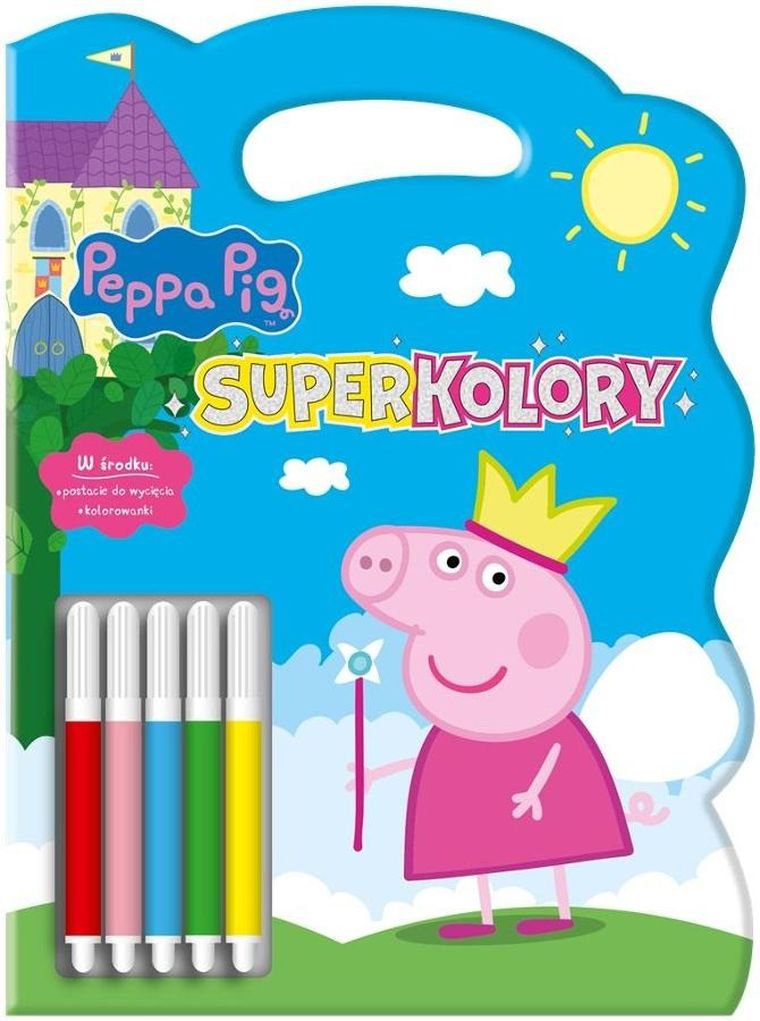 Świnka Peppa. Super kolory z pisakami