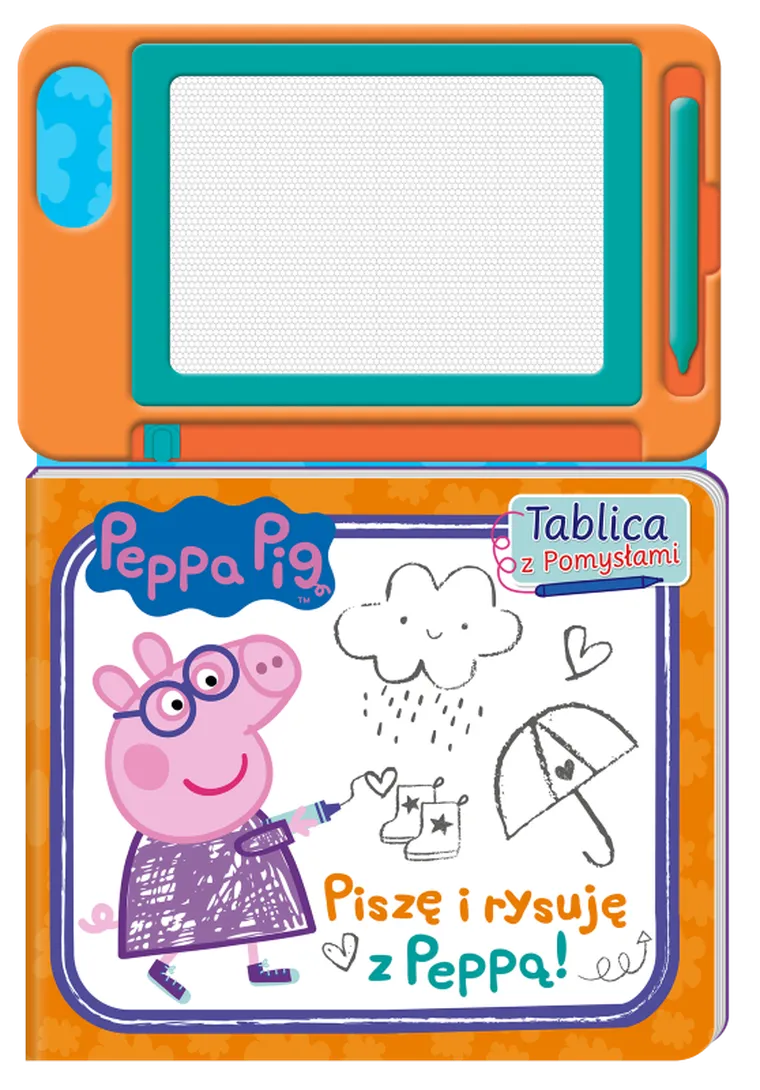 Świnka Peppa. Tablica z pomysłami. Piszę i rysuję