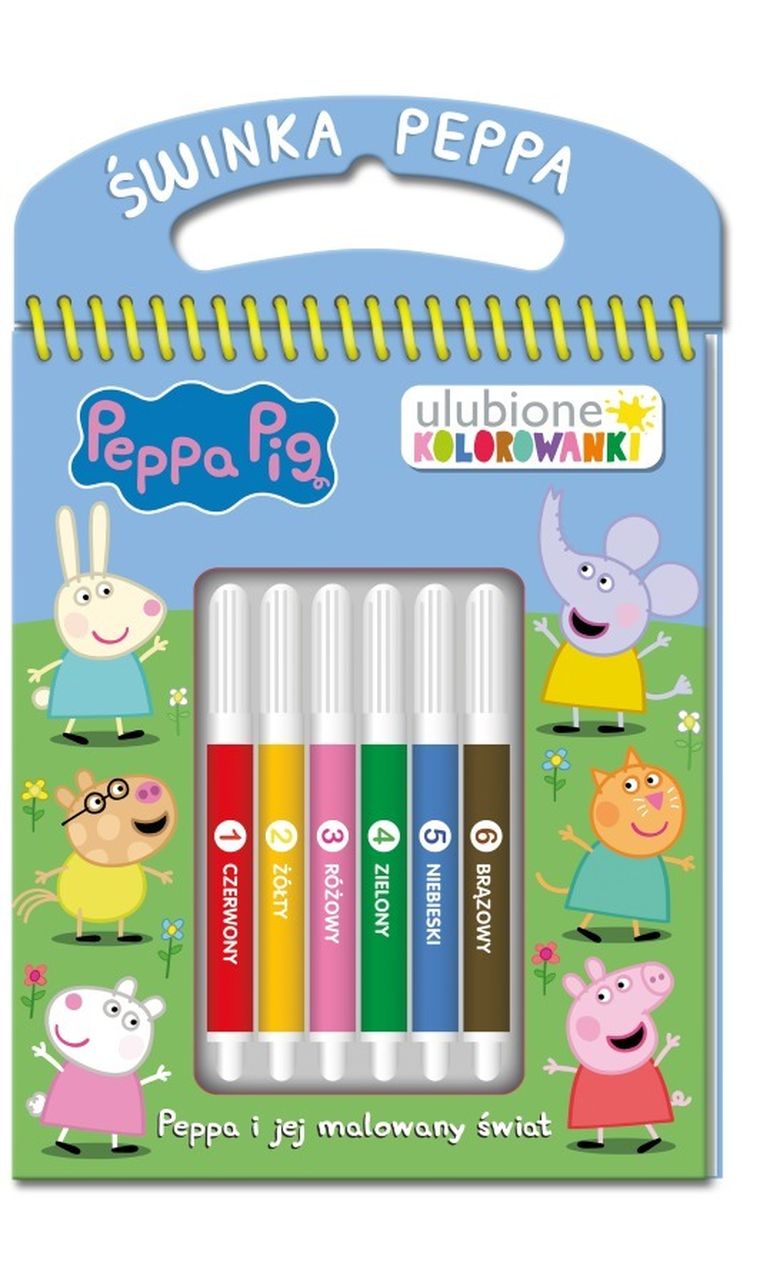 Świnka Peppa. Ulubione kolorowanki. Peppa i jej malowany świat