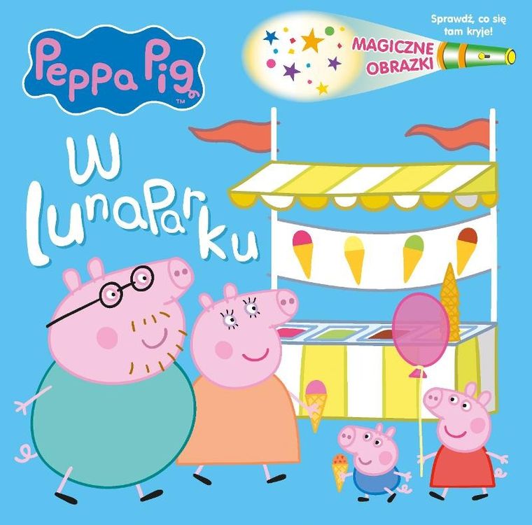 Świnka Peppa. W lunaparku. Magiczne obrazki