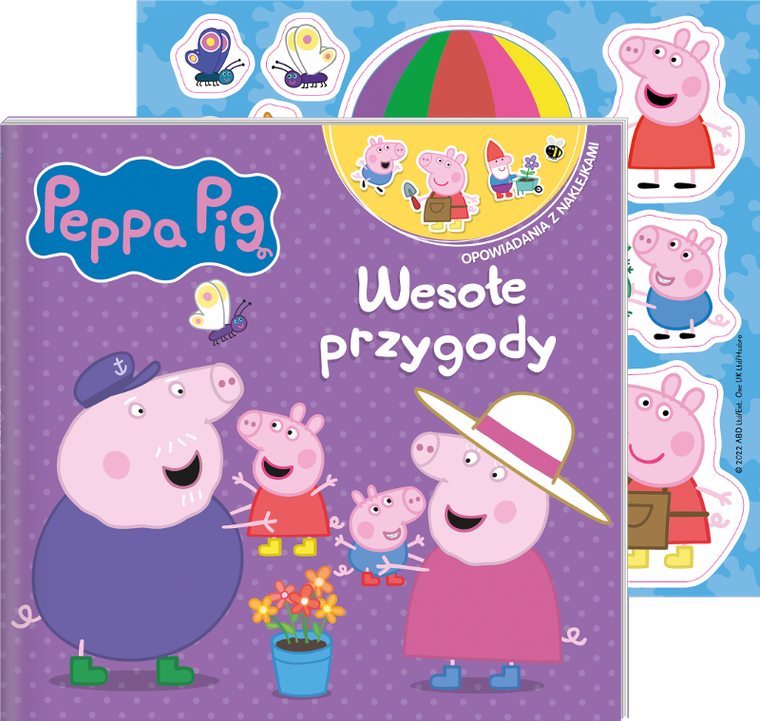 Świnka Peppa. Wakacyjne przygody. Opowiadania z naklejkami