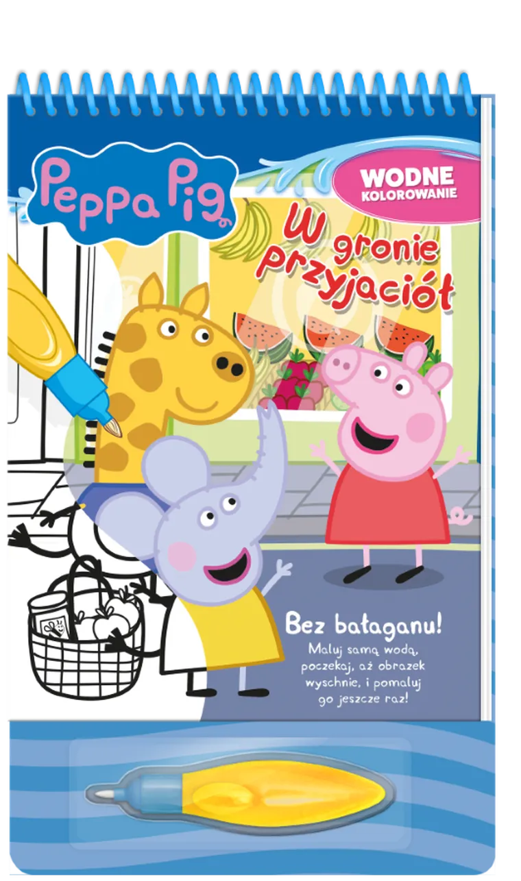 Świnka Peppa. Wodne kolorowanie. W gronie przyjaciół