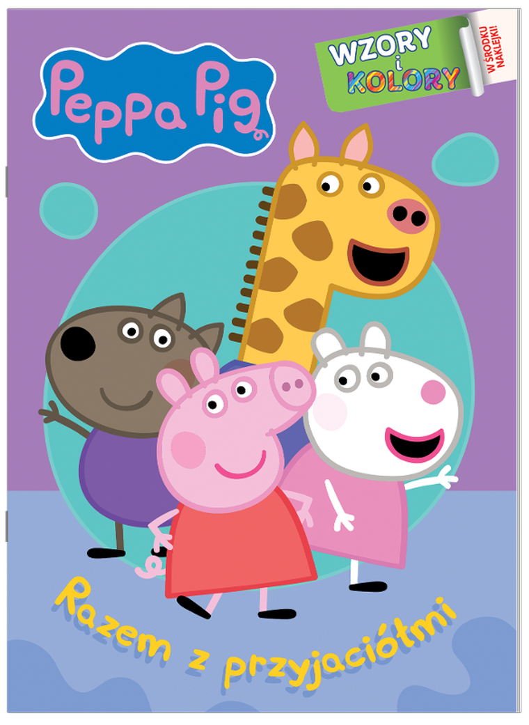 Świnka Peppa. Wzory i kolory. Razem z przyjaciółmi