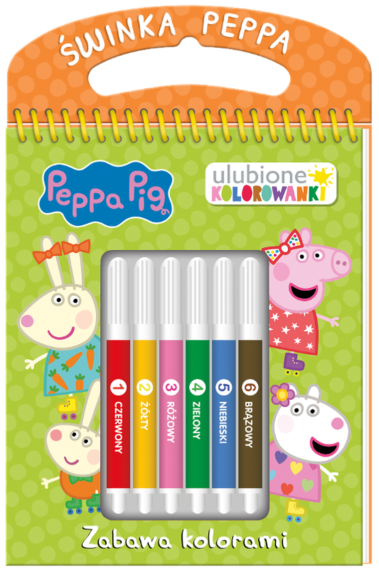Świnka Peppa. Zabawa kolorami. Ulubione kolorowanki