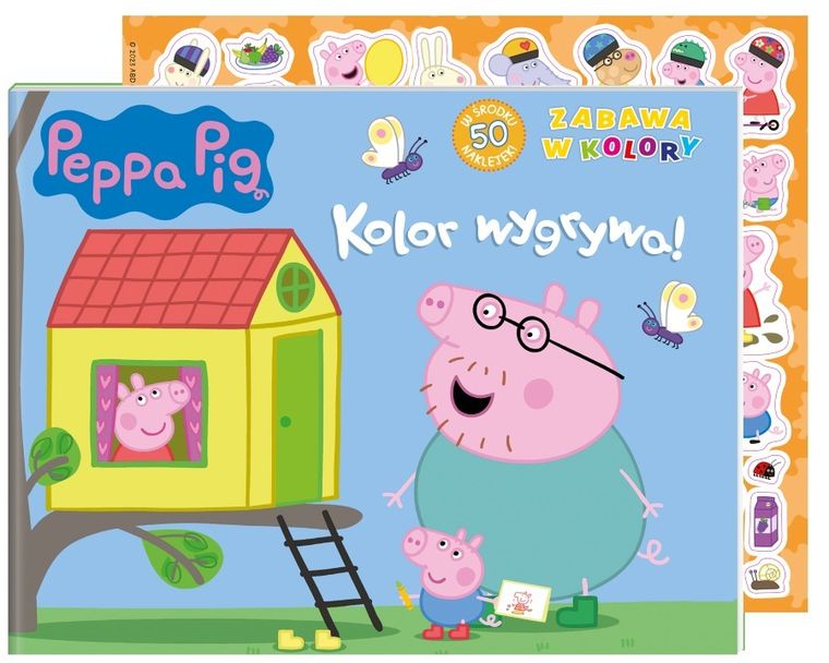 Świnka Peppa. Zabawa w kolory. Kolor wygrywa