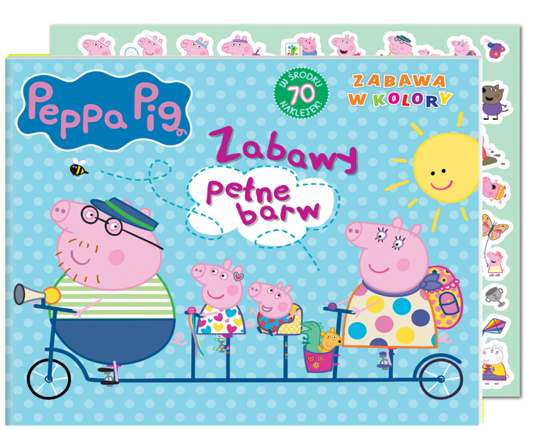 Świnka Peppa. Zabawa w kolory. Zabawy pełne barw