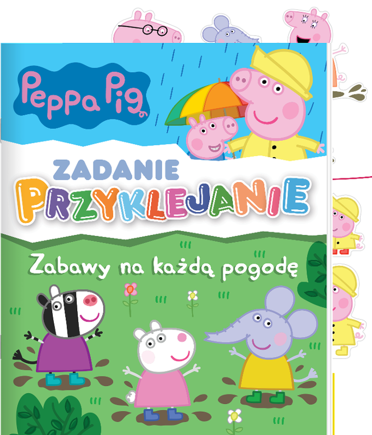 Świnka Peppa. Zabawy na każdą pogodę. Zadanie Przyklejanie