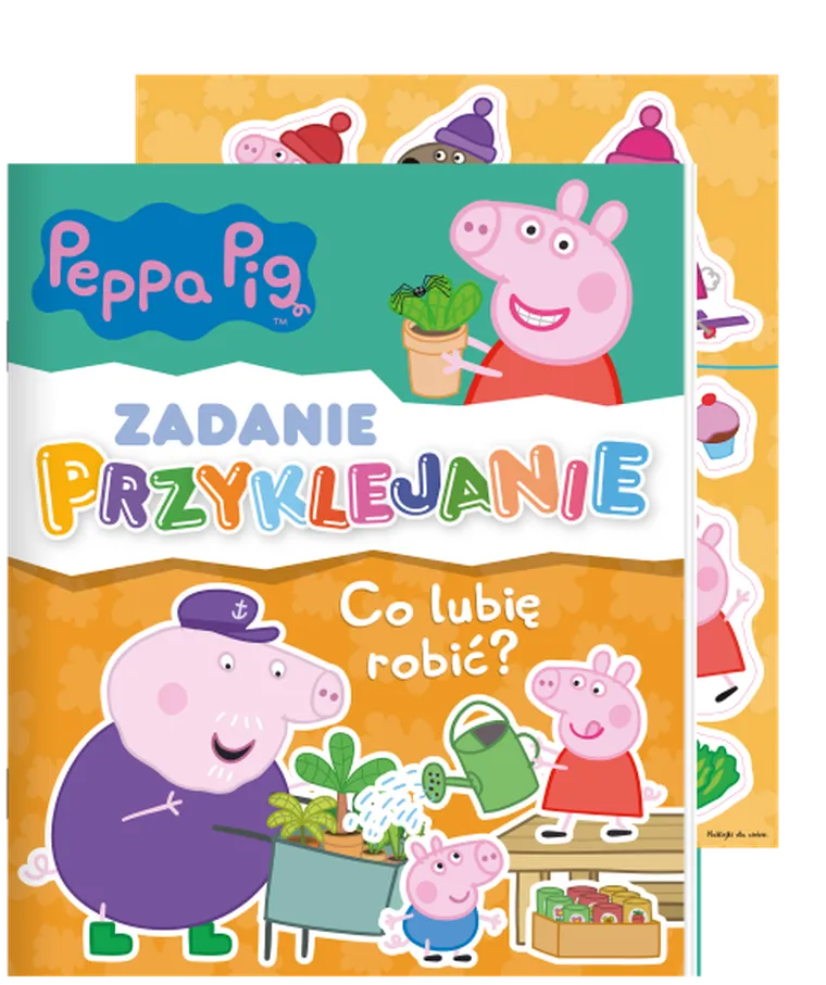 Świnka Peppa. Zadanie Przyklejanie. Co lubię robić