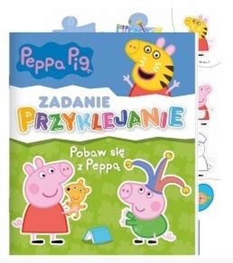 Świnka Peppa. Zadanie przyklejanie. Pobaw się z Peppą