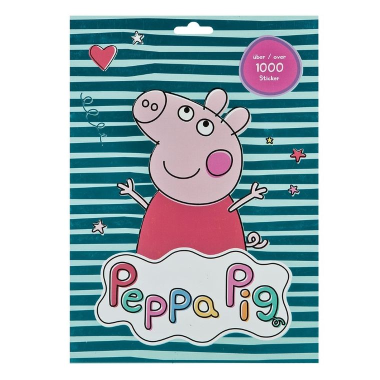 Świnka Peppa, zestaw 1000 naklejek