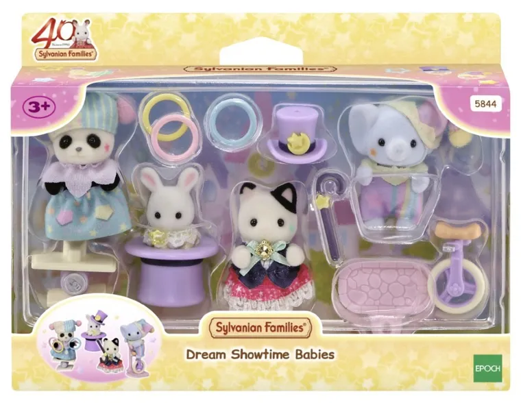 Sylvanian Families, 40th Anniversary, Cyrkowe sztuczki, figurki z akcesoriami, 5844