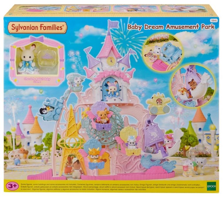Sylvanian Families, 40th Anniversary, Wspaniała zabawa w Parku Rozrywki, zestaw z figurkami, 5841