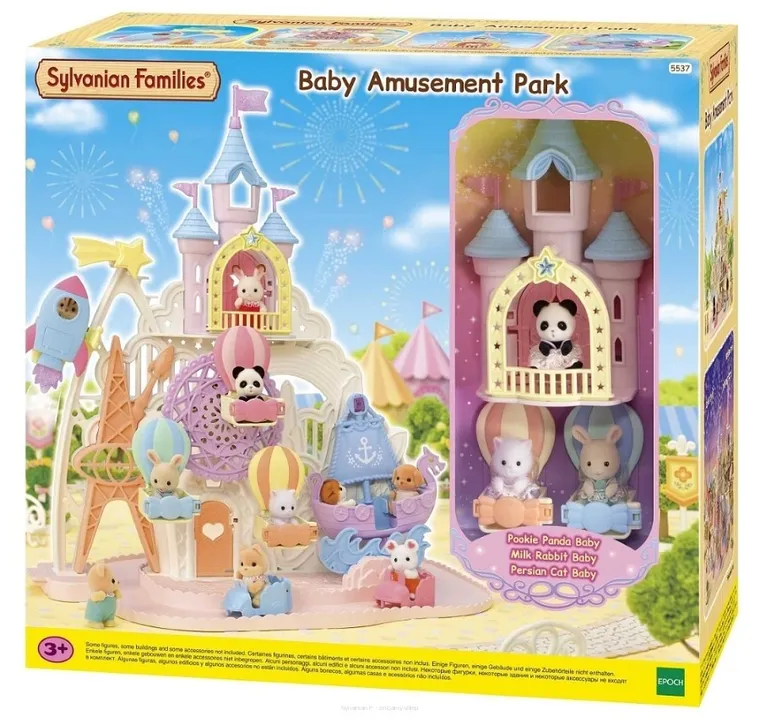 Sylvanian Families, Baby Amusement Park, Wesołe miasteczko, zestaw z figurkami, 5537