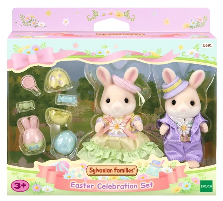 Sylvanian Families, Króliczki w koszyczku, figurki z akcesoriami, 5691