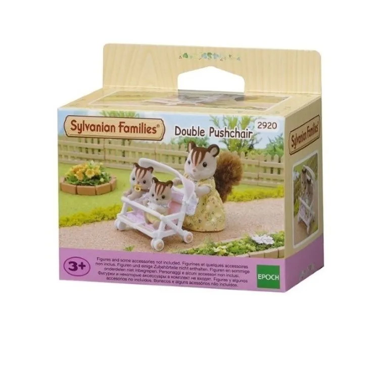 Sylvanian Families, podwójny wózek spacerowy, 4533