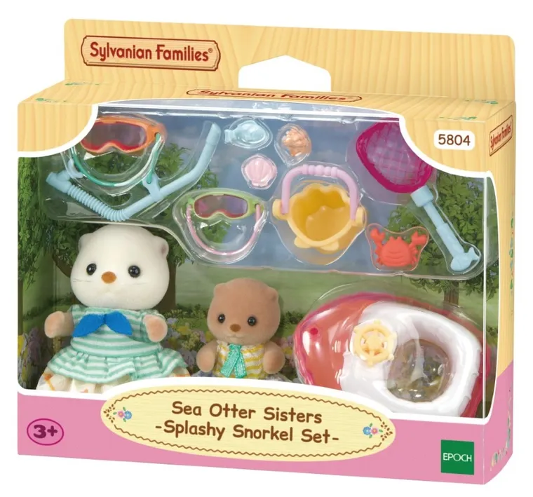 Sylvanian Families, Siostry Wydr Morskich na wakacjach, zestaw z figurkami, 5804