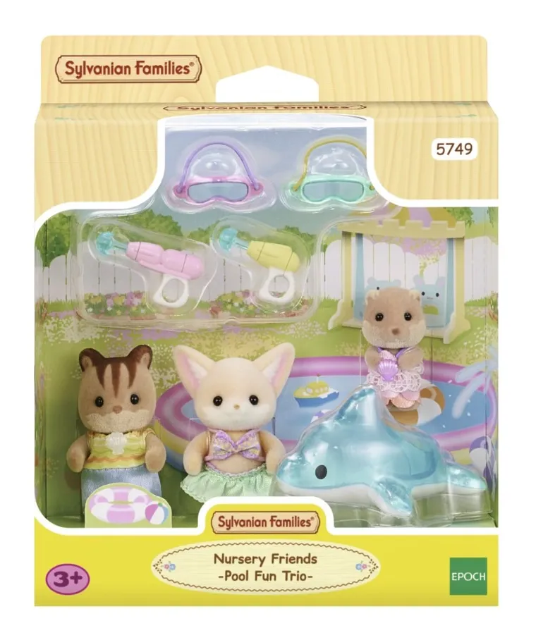 Sylvanian Families, Zabawa w basenie, zestaw figurek, 5749