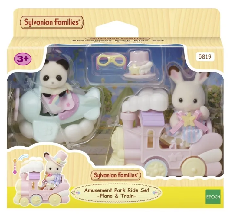 Sylvanian Families, Zabawne pojazdy z parku rozrywki, zestaw z figurkami, 5819