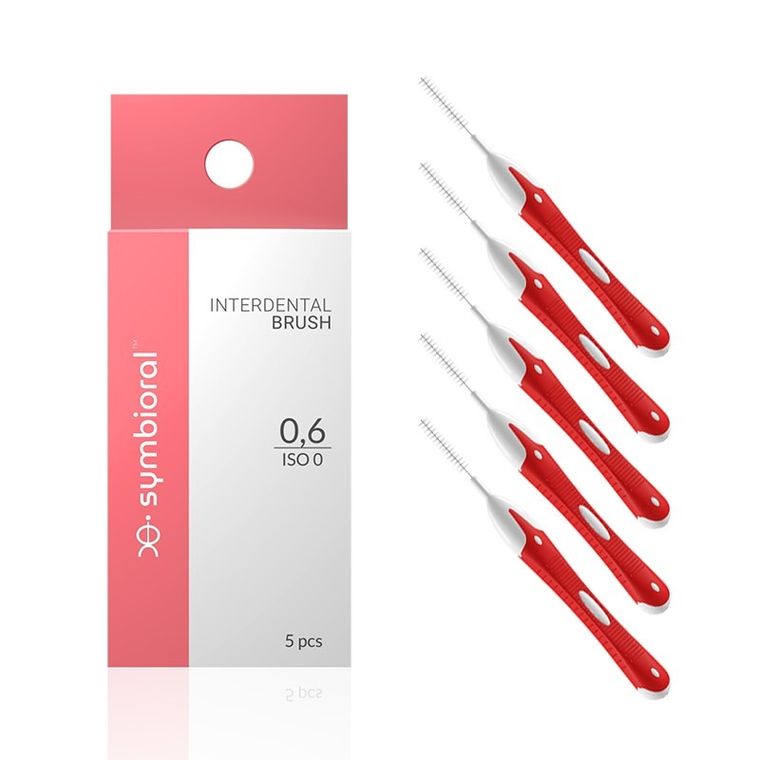 Symbioral, Interdental, szczoteczki międzyzębowe 0,6 mm ISO 0, 5szt.