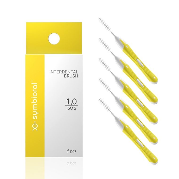 Symbioral, Interdental, szczoteczki międzyzębowe 1,0 mm ISO 2, 5 szt.