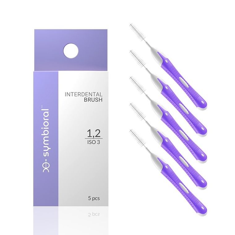 Symbioral, Interdental, szczoteczki międzyzębowe 1,2 mm ISO 3, 5 szt.