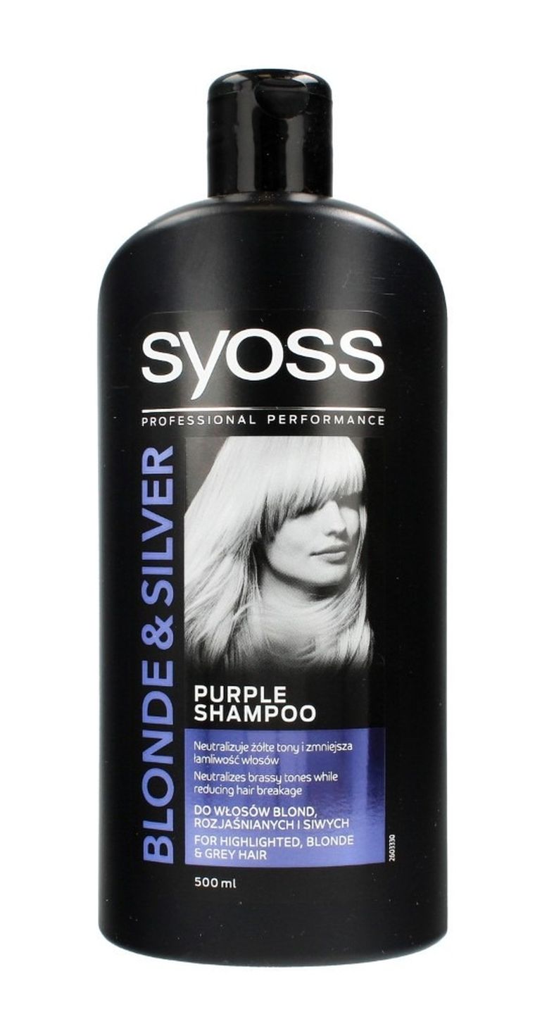 Syoss, Blonde & Silver, szampon neutralizujący żółte tony do włosów blond i siwych, 440 ml