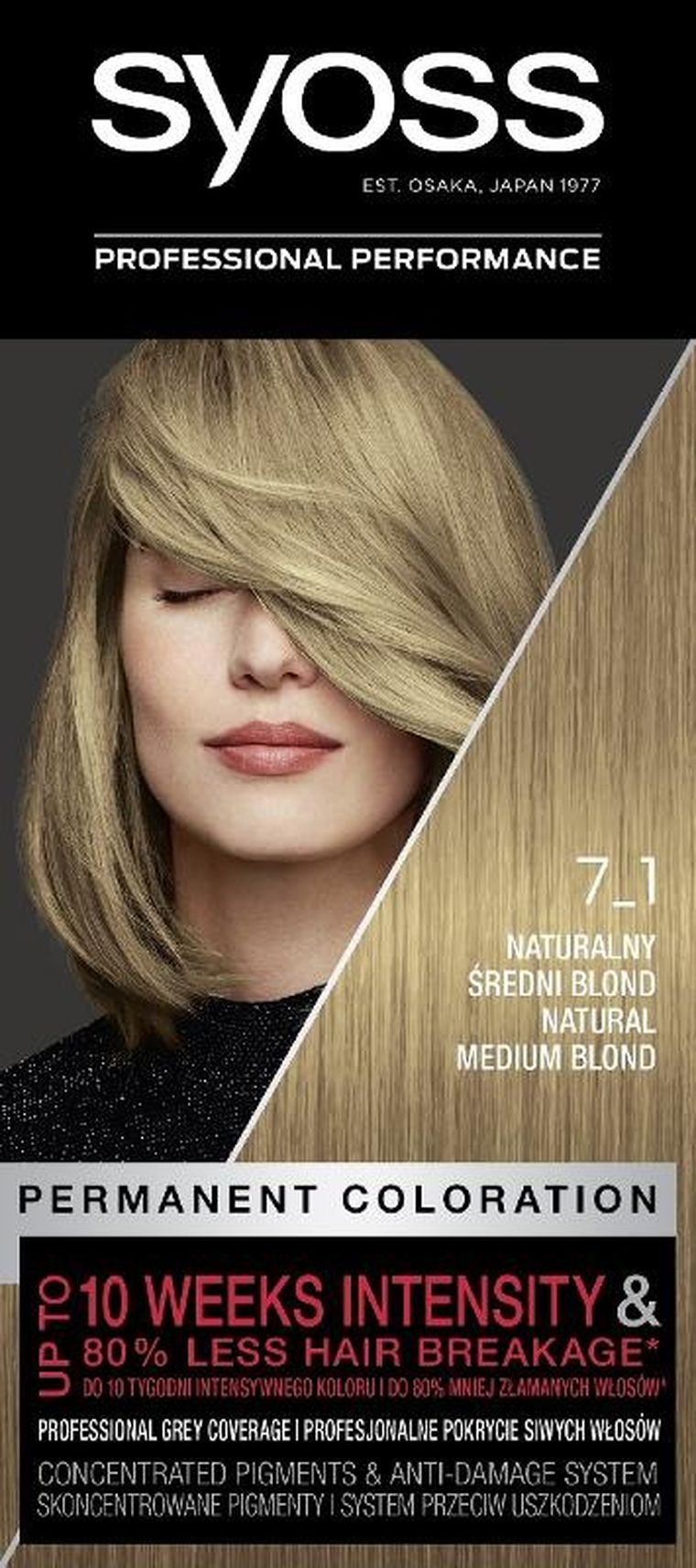 Syoss, farba do włosów nr 7_1 naturalny średni blond