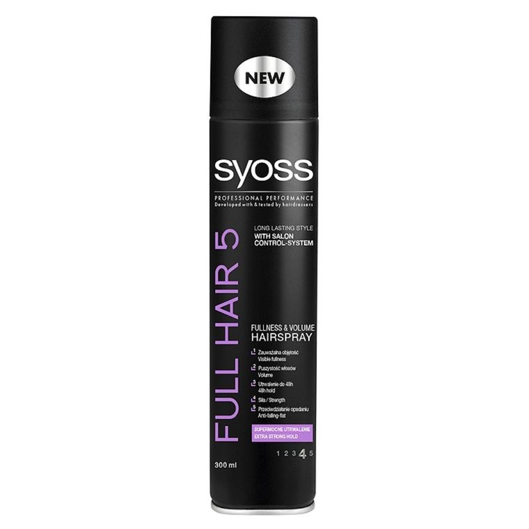 Syoss, Full Hair 5D, lakier do włosów, 300 ml