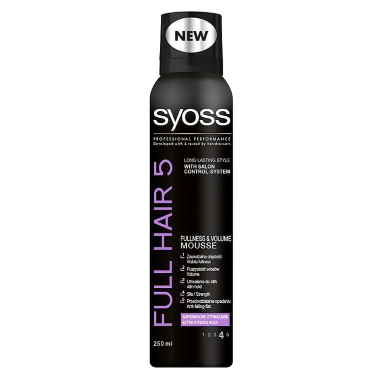 Syoss, Full Hair 5D, pianka do włosów, 250 ml