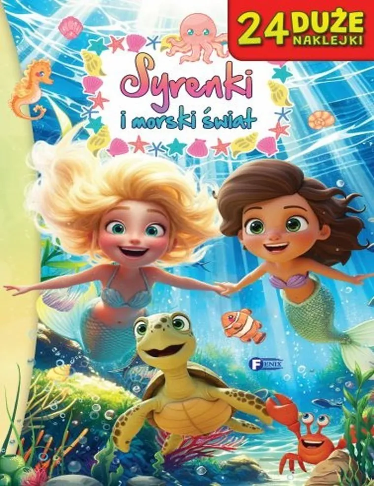 Syrenki i morski świat. 24 naklejki