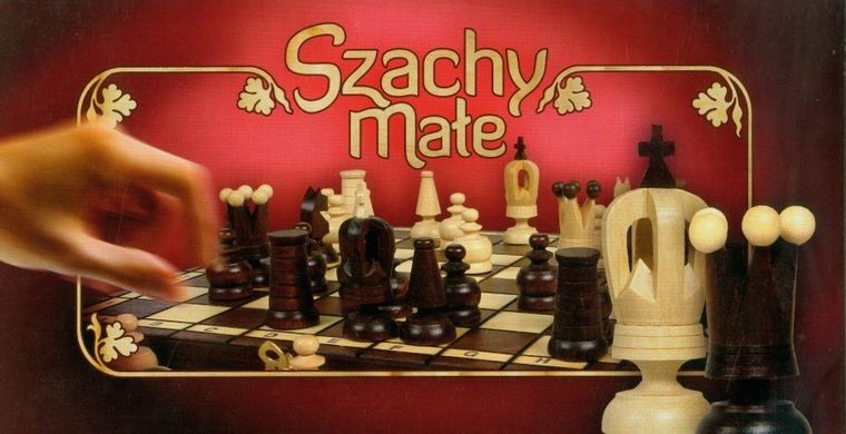 Szachy drewniane, gra logiczna