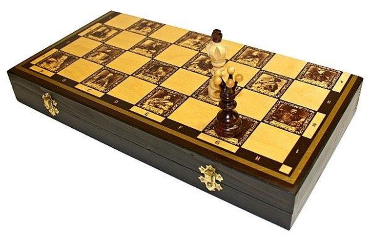 Szachy królewskie, gra logiczna, 44-44 cm