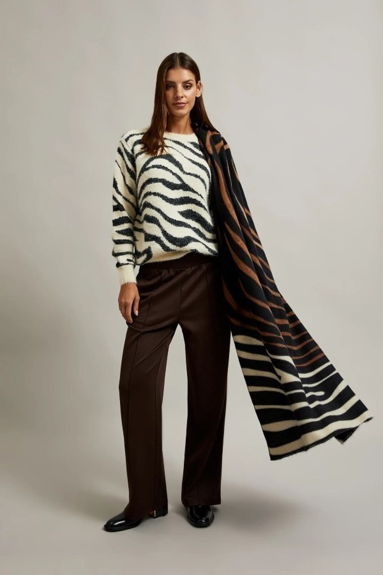 Szalik damski, beżowy, Moodo