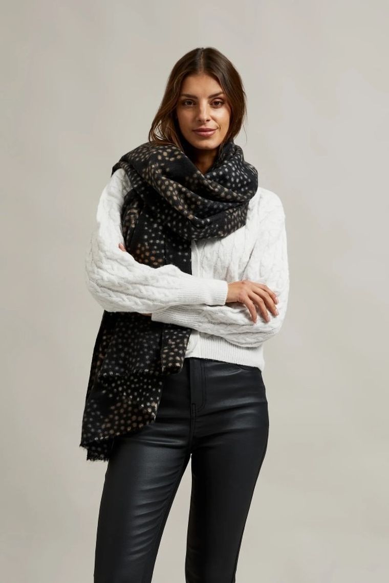 Szalik damski, czarny, Moodo