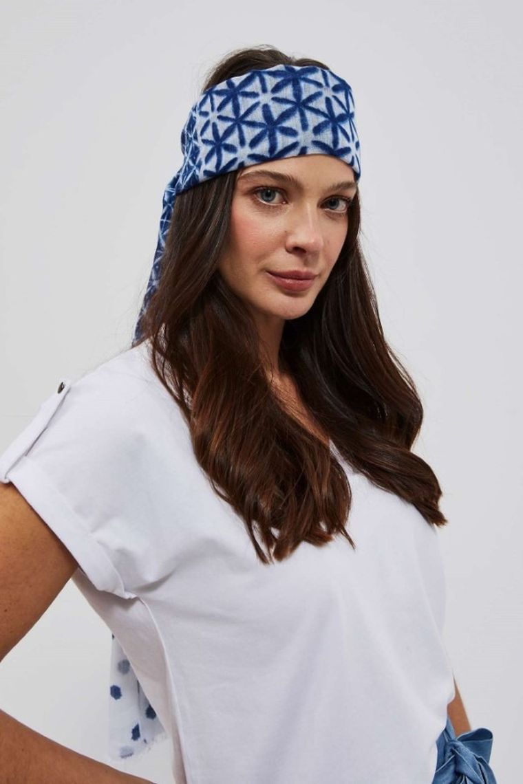 Szalik damski, niebieski, Moodo