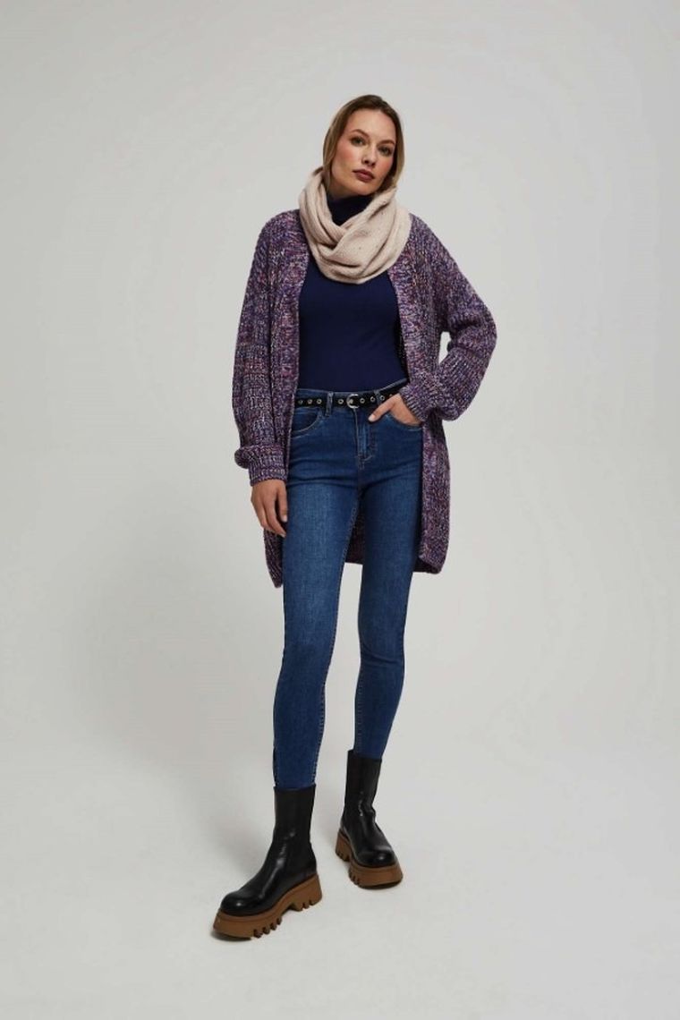 Szalik damski, różowy, Moodo