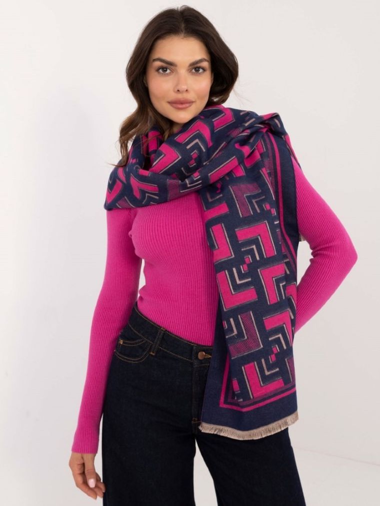 Szalik damski z wełną, mix, Italy Moda