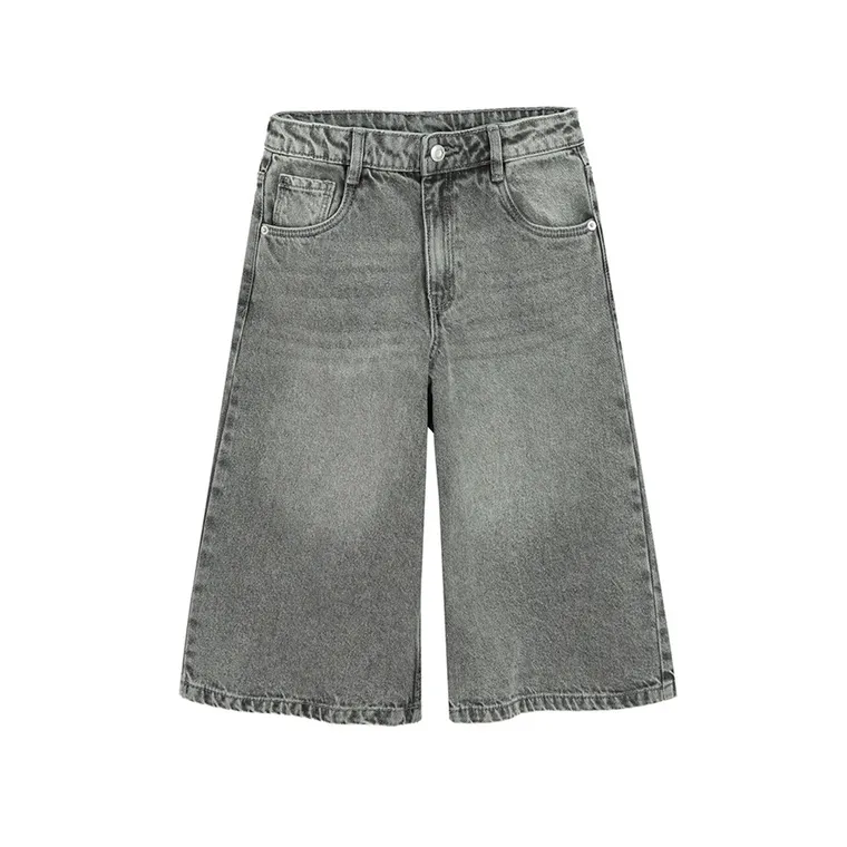 Szare bermudy jeansowe z regulacją Cool Club