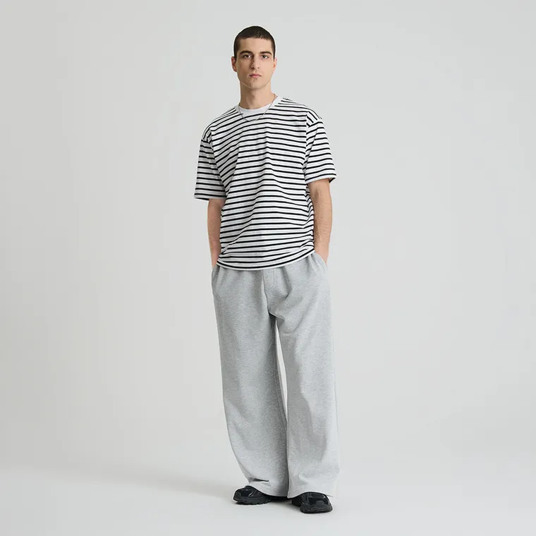 Szare spodnie dresowe o kroju baggy NOWEAR