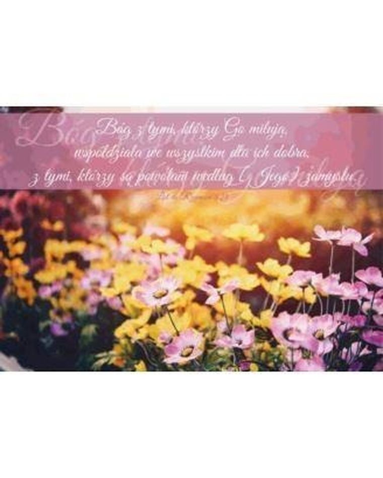 Szaron, kartka okolicznościowa, Bóg z tymi którzy go miłują